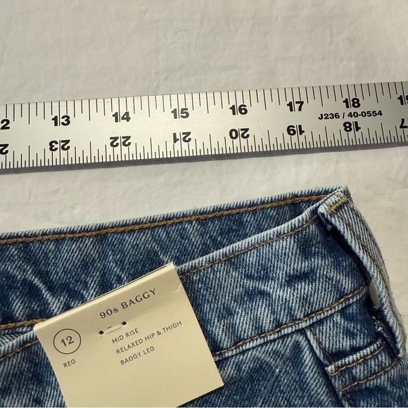 Women’s Patchwork 90’s Baggy Denim Jeans - Picture 4 of 5